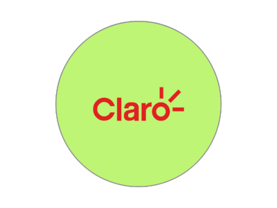 Logotipo circular da Claro – histórico publicitário Voz e Arte Comunicação