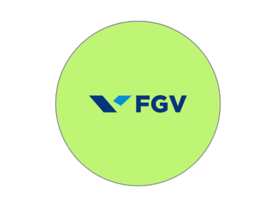 Logotipo circular da FGV – histórico institucional Voz e Arte Comunicação