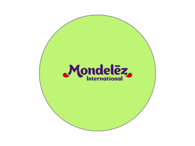 Logotipo circular da Mondelēz International – histórico publicitário Voz e Arte Comunicação