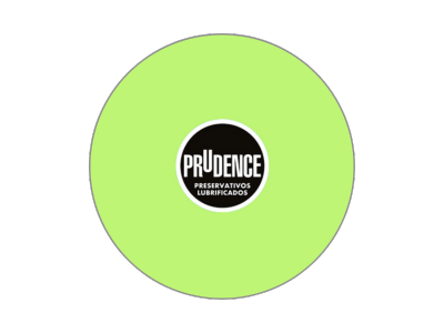 Logotipo circular da Prudence Preservativos – histórico publicitário Voz e Arte Comunicação